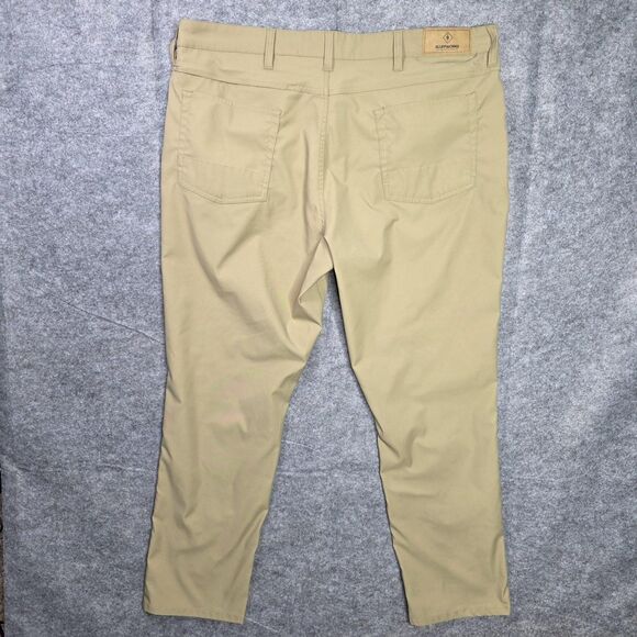Bluffworks‎ Pants Mens 40x30 Khaki Ascender Slim Fit Travel Chino Performance - Picture 7 of 8